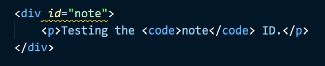 Duplicate ID Warning
